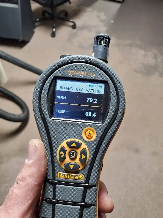 Moisture meter humidity assessment for Mold Remediation & Removal in Egypt Lake-Leto